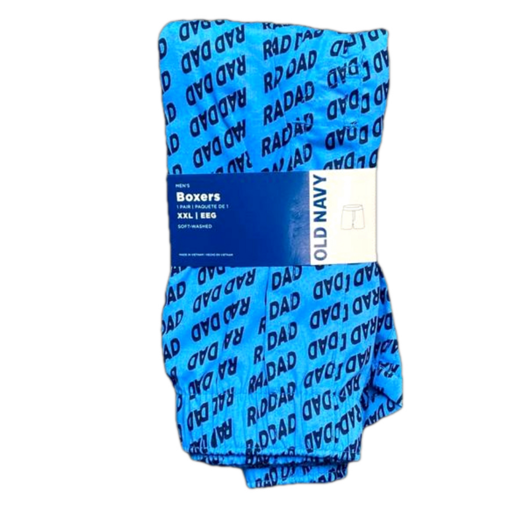 Mens "Rad Dad" Father's Day Boxer Shorts - Size XXL - Old Navy - NWT